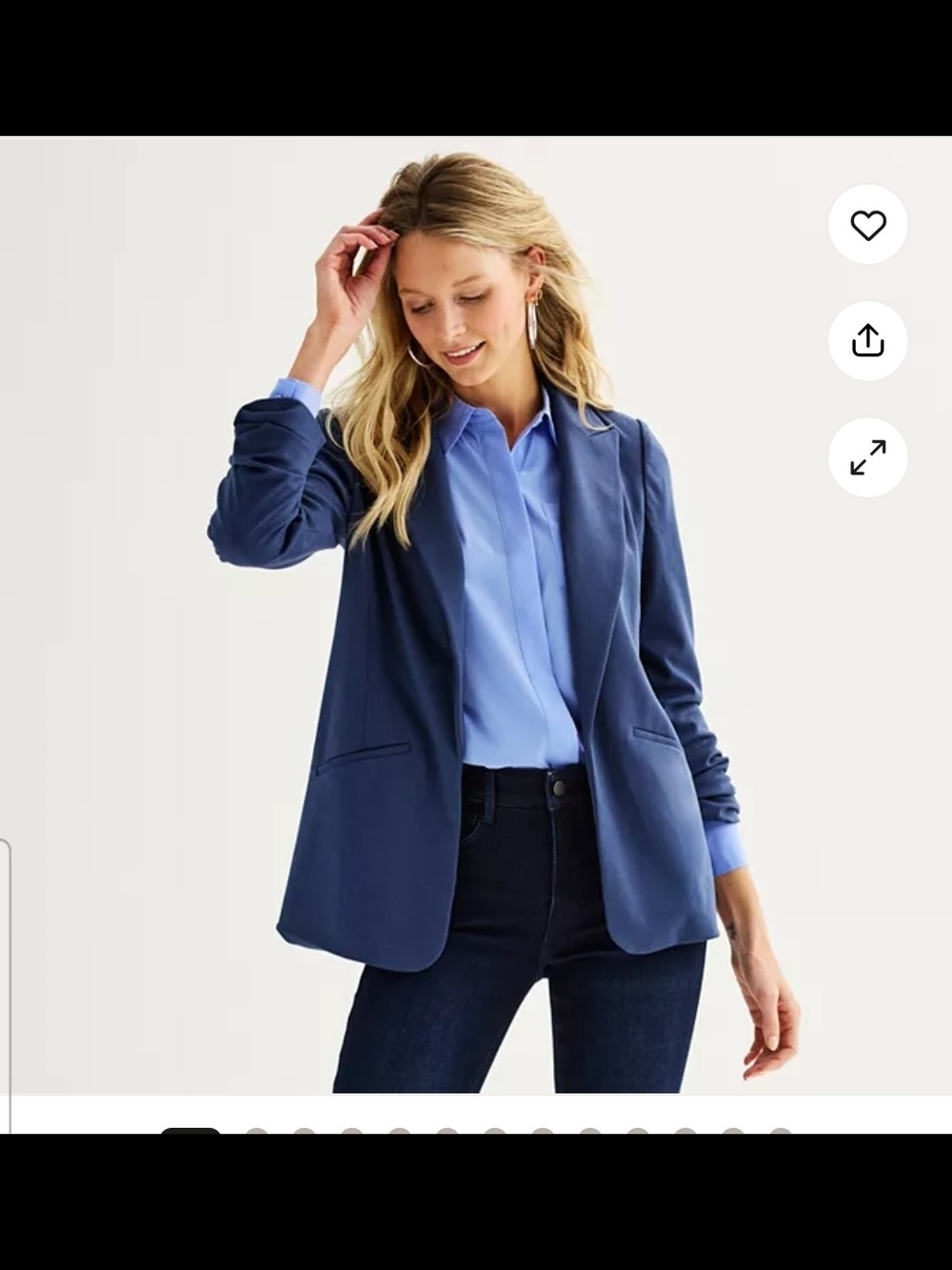 Nine West Women's Blue Tailored Blazer